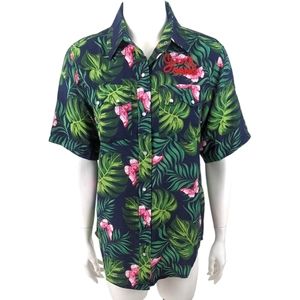 Sandrine Rose Free People Tropical Girl Gang Shirt NEW Collared Womens XS
